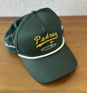 San Diego Padres The Links Petco Park Golf Rope Hat Snapback Green Cap Lexus